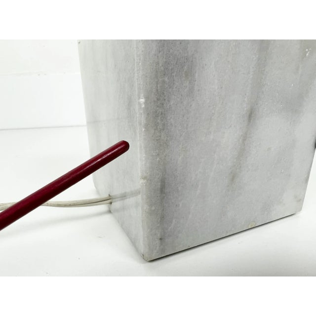 Koch and Lowy Marble Base Chrome Table Lamp For Sale - Image 9 of 13