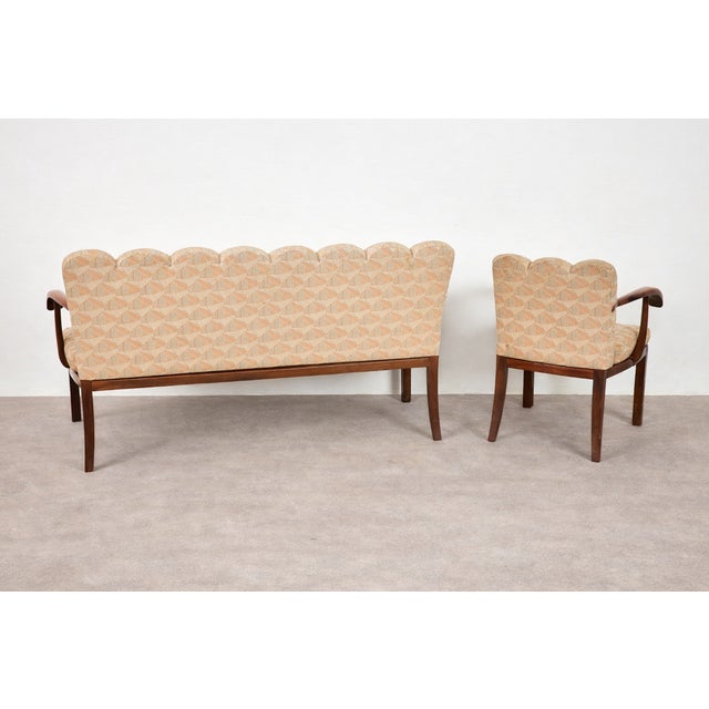 Modernist Dining Bench and Armchair attributed to Lajos Kozma, 1930s, Set of 2 For Sale - Image 9 of 13