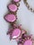 2010s 2014 Oscar De La Renta Necklace Pink Runway Bold Crystal Resin Gripoix Style Floral Flowers Spring Collar Zvollier For Sale - Image 5 of 13