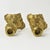 Art Nouveau Style Vintage Brass Crane Candlestick Pair For Sale - Image 9 of 12