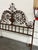 Queen Size Wrought Iron Botanical Scrollwork Headboard For Sale - Image 10 of 12