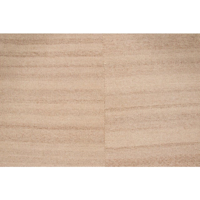 Rug & Kilim Vintage Panelled Kilim Wool Rug With Stripes in Beige by Rug & Kilim, 1950-1959 For Sale - Image 4 of 9