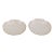 Late 20th Century Lenox Aegean Shell Shaped Ivory Porcelain Dishes 2 Pair With 24k Gold Trim For Sale