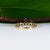 Zambian Emerald Band in Solid 14k Gold – Round Accents – A Timeless Jewelry, Size 6.75 For Sale - Image 9 of 10