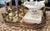 Vintage Large Brass Engraved Tray For Sale - Image 6 of 12