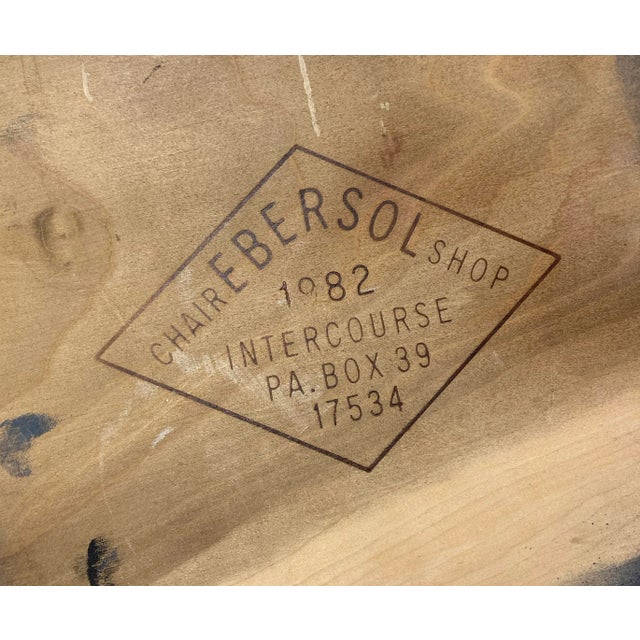 Vintage Ebersol Hand-Painted Folk Art Stool For Sale - Image 9 of 9