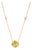 2.04ct Natural Lemon Topaz & Diamond Station Clover Pendant Necklace in 14k Gold For Sale