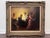 A captivating vintage oil painting on board signed Harnden, depicting a lively tavern scene filled with musicians,...