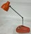 Mid-Century Modern Midcentury Hamilton Industries Orange Articulated Small Desk Lamp For Sale - Image 3 of 12