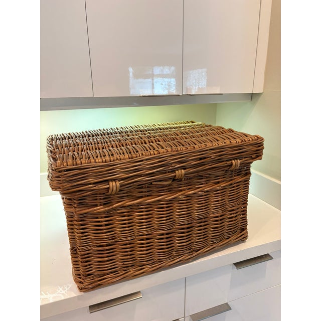 Vintage Fortnum & Mason Picnic Hamper Ginori Porcelain With Bronte Tweed Blanket – 41 Pieces For Sale - Image 18 of 18