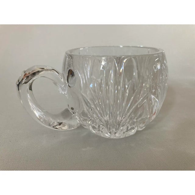90's 1 cut crystal punch glass cup, makers 4.5"D X 3"H , makers mark reads " Waterford Marquis" NEWBERRY Pattern . In very...