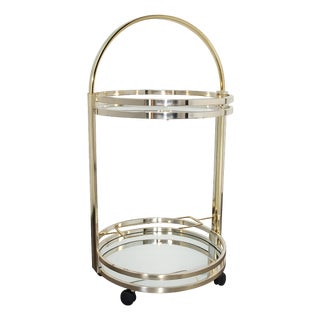 Art Deco Mobile Drinks Trolley on Wheels, 1970s For Sale
