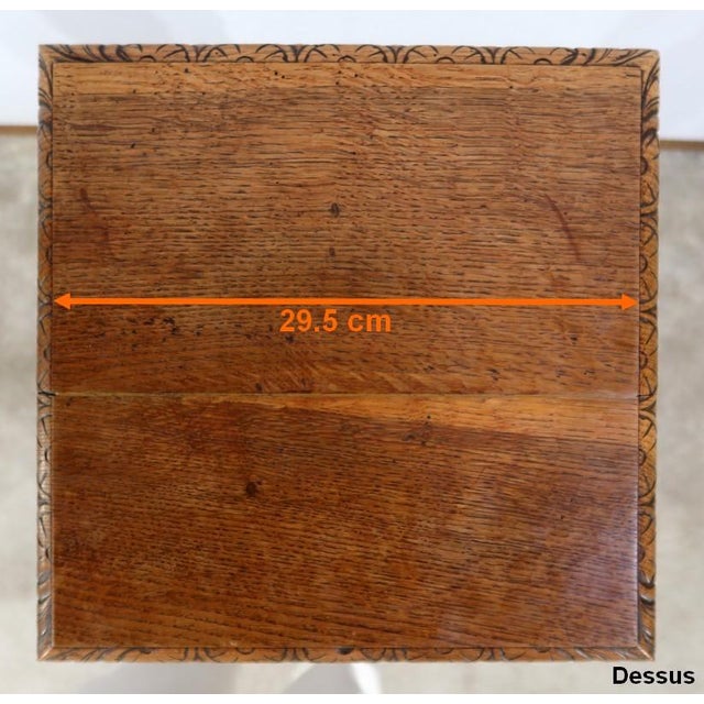 Art Nouveau Oak Column, 1920s For Sale - Image 18 of 18