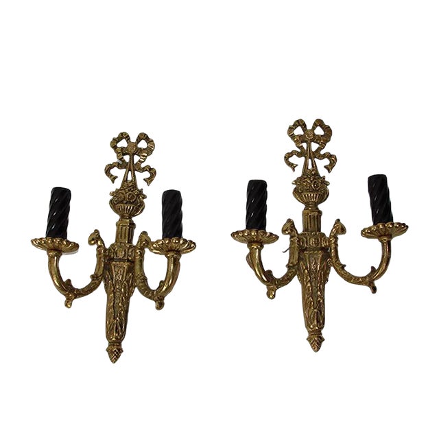 Vintage Brass Lamps, Set of 2 For Sale