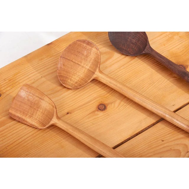 Wooden Spoons by Fabian Fischer, Germany, 2020, Set of 3 For Sale - Image 3 of 11