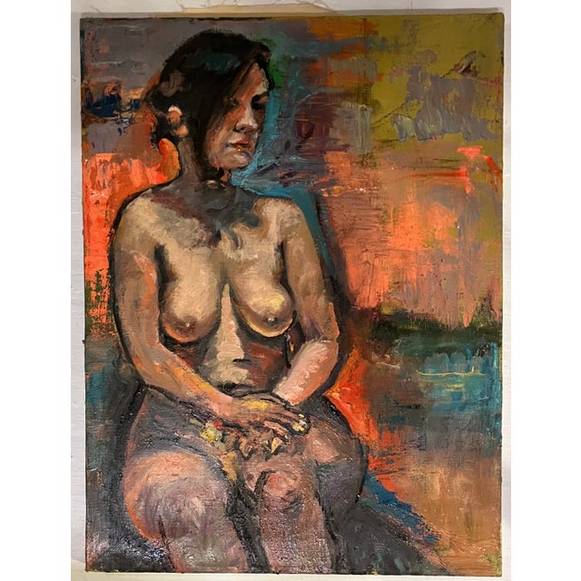 Sitting Pretty, 22"x28", Original Oil Painting, Framed, Portrait of a Woman Great gift idea. Framed, ready to hang. Barn...