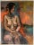 Sitting Pretty, 22"x28", Original Oil Painting, Framed, Portrait of a Woman Great gift idea. Framed, ready to hang. Barn...
