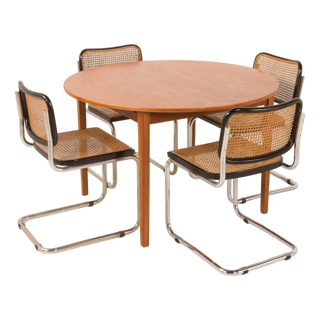 Mid-Century Modern Danish Teak Table with Hidden Extensions, 1960s For Sale
