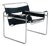 Italian Leather B3 Lounge Chair by Marcel Breuer for Fasem, 1980s For Sale