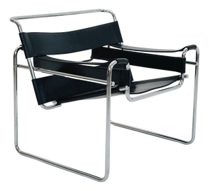Italian Leather B3 Lounge Chair by Marcel Breuer for Fasem, 1980s