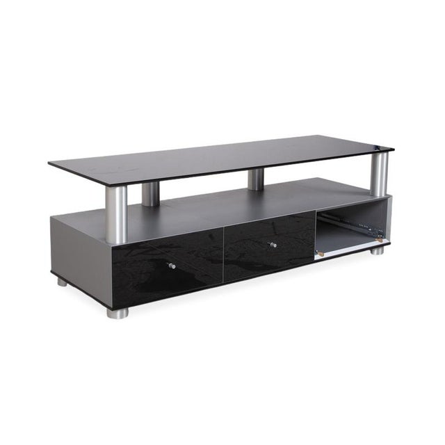 Modern Spectral Glass Sideboard Black Tv Board For Sale - Image 3 of 14