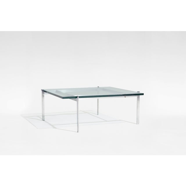 Vintage PK61 Coffee Table in Steel and Glass by Poul Kjærholm for Fritz Hansen, 1960s For Sale - Image 6 of 6