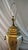 Chapman Manufacturing Company 1970s Chapman Manufacturing Vintage Leather and Brass Table Lamps & Lamp Shade - a Pair For Sale - Image 4 of 13