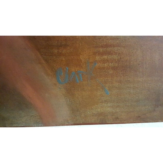 2000 - 2009 Leslie Clark Original Oil on Canvas Painting For Sale - Image 5 of 7