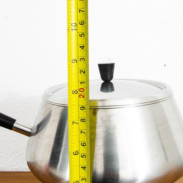 1960s Mid Century Modern American Fondue Set in Sliver Cheese Set With 12 Skewers For Sale - Image 11 of 12