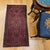 Antique Persian Lilian Accent Rug, Hand-Knotted Wool, Allover Floral Pattern, Red & Navy, 2x4 For Sale - Image 12 of 13
