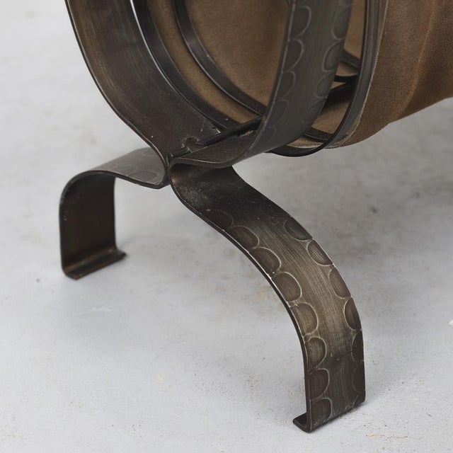 Mid-Century Brutalist Magazine Rack, 1970s For Sale - Image 6 of 9