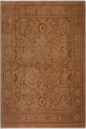 1990s Semi Vintage Contemporary Ziegler Wool Rug -7'8" X 9'4"