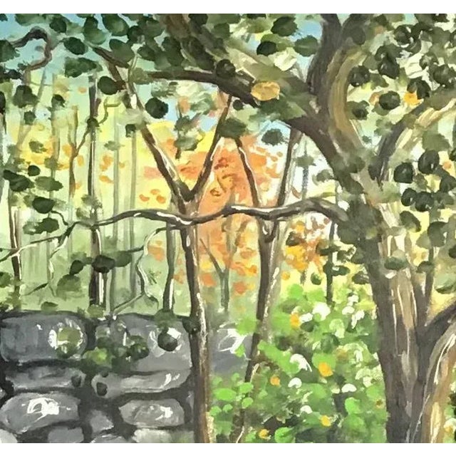 1980s Original Bridge Oil Painting For Sale - Image 4 of 7