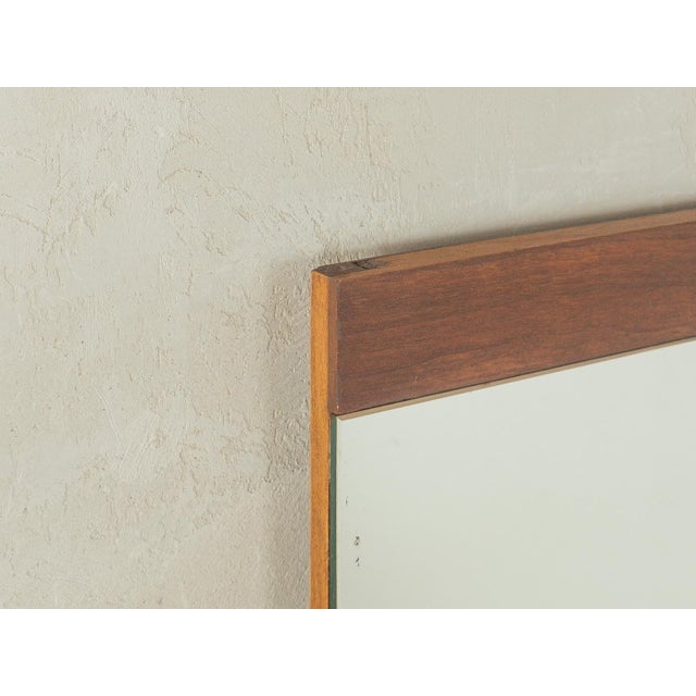 Vintage Mirror with Wooden Frame, 1960s For Sale - Image 4 of 6