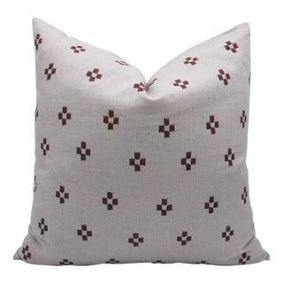 Fabdivine Floral Home Decor Cushion Cover 12x20 Inch Pure Linen- Barfi For Sale