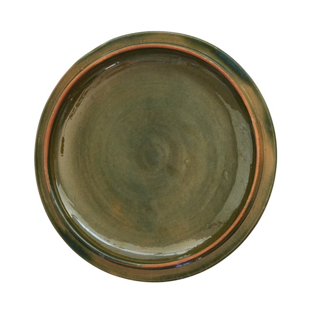 Late 20th Century Olive Green Majolica Crab Lidded Serving Tureen Portugal Palissy Ware Coastal Decor For Sale - Image 10 of 11