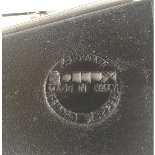 1980s Bruno Gecchelin for Gruppo Skipper. Floor Lamp in Grey Enamel with Mat Black Rub For Sale - Image 12 of 13