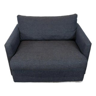 Crate and Barrel Lounge Modern Deep 49" Chair and a Half For Sale