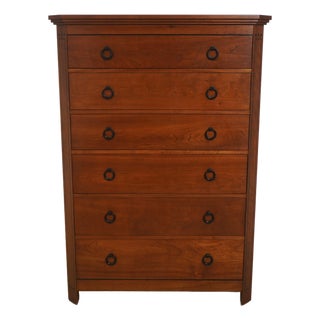 Stickley Cherry 21st C. 6 Drawer Dresser For Sale