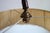 Tripod Metal Floor Lamp with Shelf, France, 1950s For Sale - Image 10 of 14