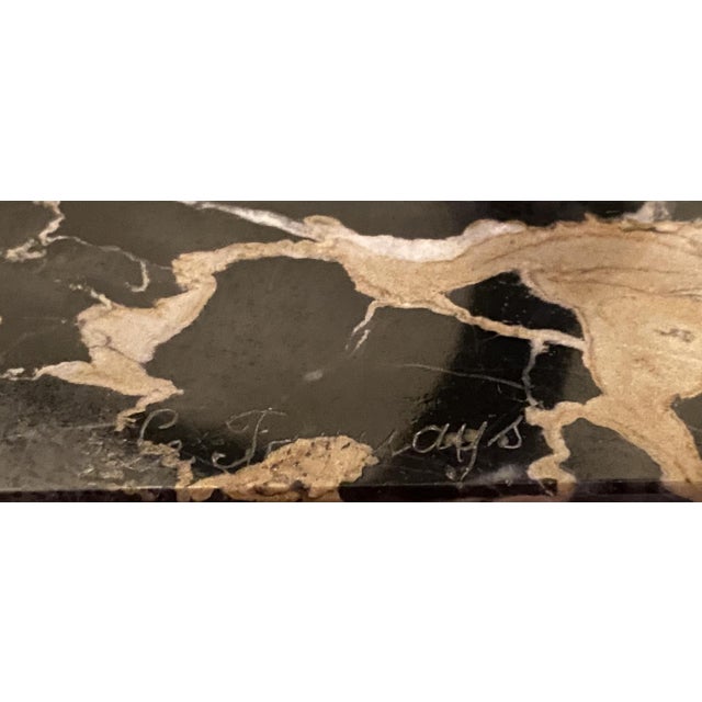 Early 20th Century Pierre Le Faguays 1930's French Art Deco Bronze of a Young Girl With a Ball For Sale - Image 5 of 5