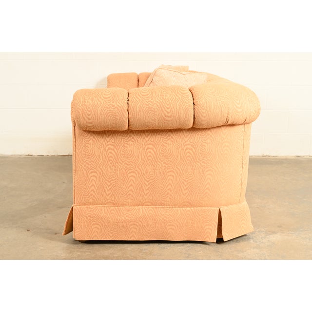 Baker Furniture English Traditional Custom Upholstered Roll Arm Sofa For Sale - Image 11 of 15