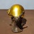 This charming vintage Chinese sculpture features a finely cast bronze snail, finished with a bright gold (gilt) wash on...