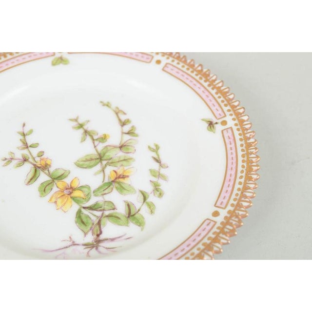 Flora Danica Porcelain Side Plate from Royal Copenhagen, 1920s For Sale - Image 3 of 5