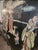1950s Large Antique 7' Chinese 6-Panel Lacquer Folding Screen – Sanxing Three Star Gods– Hand Painted/Gilt For Sale - Image 5 of 9