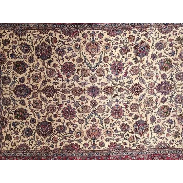 Persian 1970's Persian Lavar Kerman , 9'8" X 13'2" For Sale - Image 3 of 8