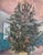Soviet Era Christmas Tree Oil Painting, Ukrainian Artist, 1970s 46-36 For Sale