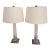 Robert Abbey Acrylic Lucite Lamps, a Pair For Sale