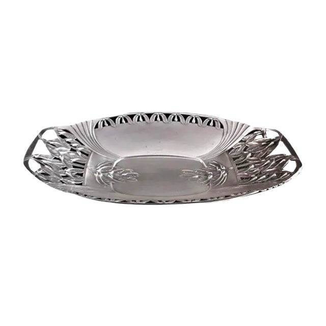 Art Nouveau Silver-Plated Floral Curved Fruit Bowl from WMF, 1900s For Sale