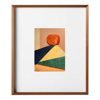 "Into the Sun 6" Original Mixed-Media Collage on Paper by Zac Woodiel For Sale